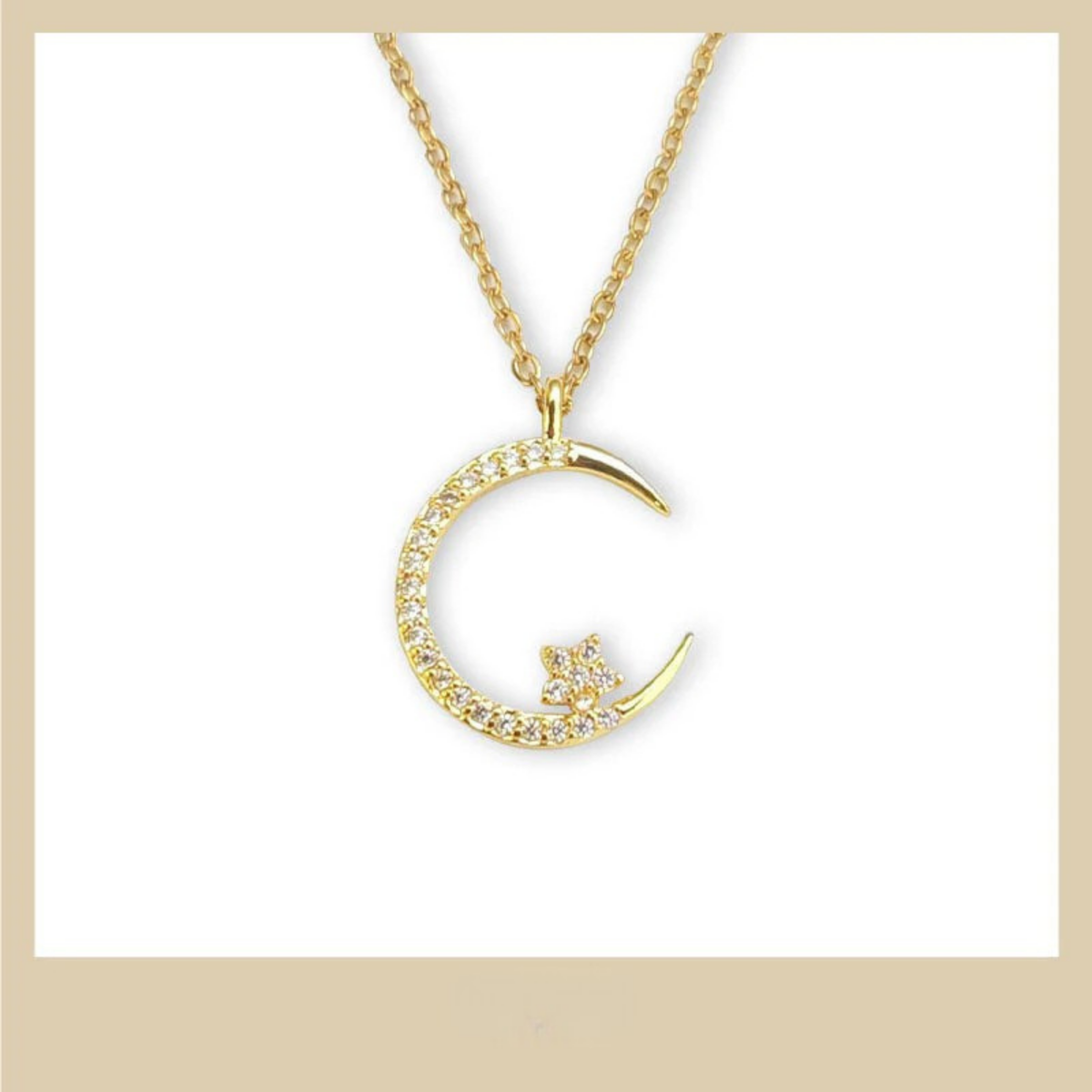 ASTRAL | Collana Doppia Luna e Stella