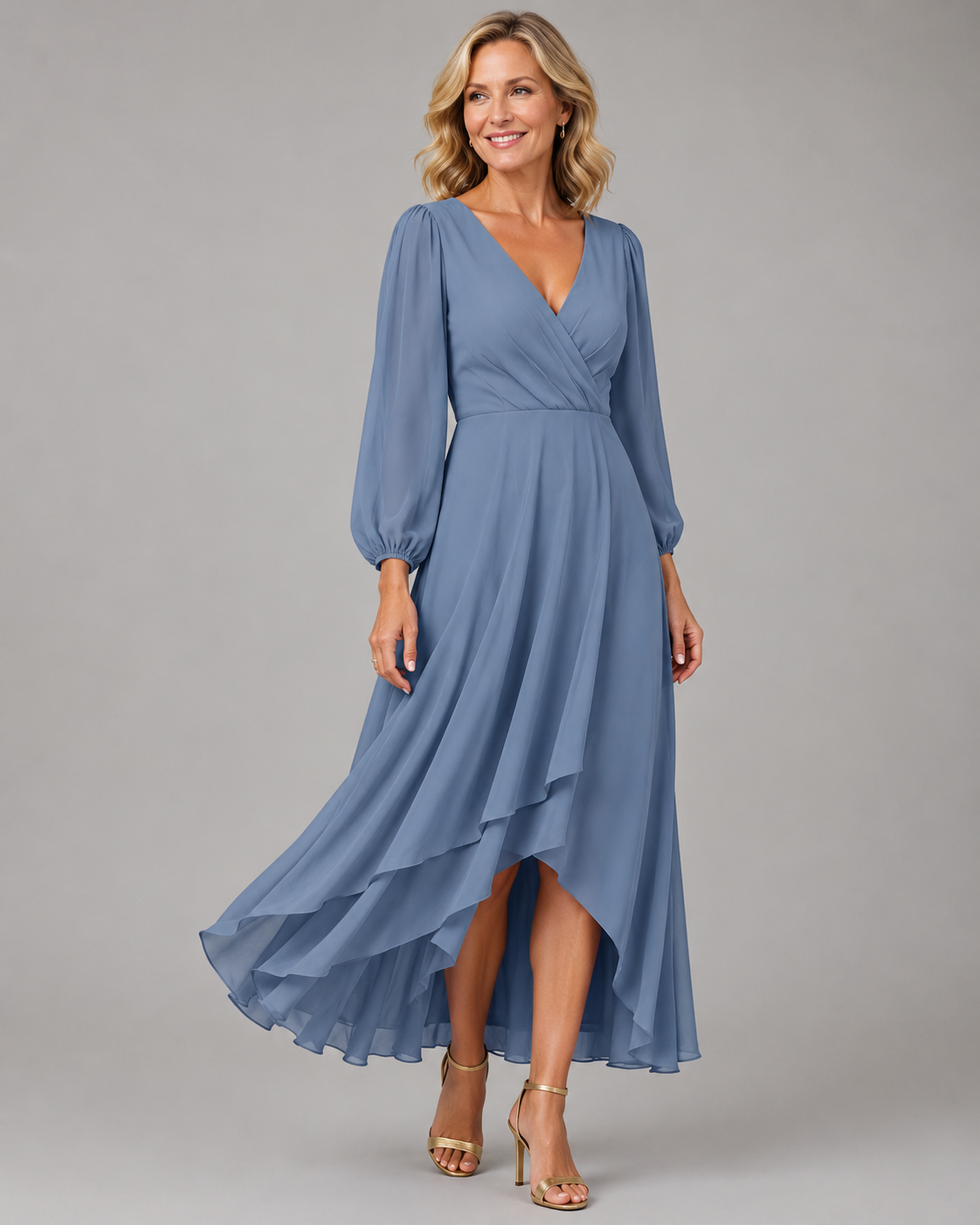 Mia | Elegante Abito Lungo con Scollo a V