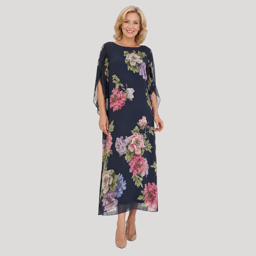 Elowen | Abito Maxi Midnight Bloom