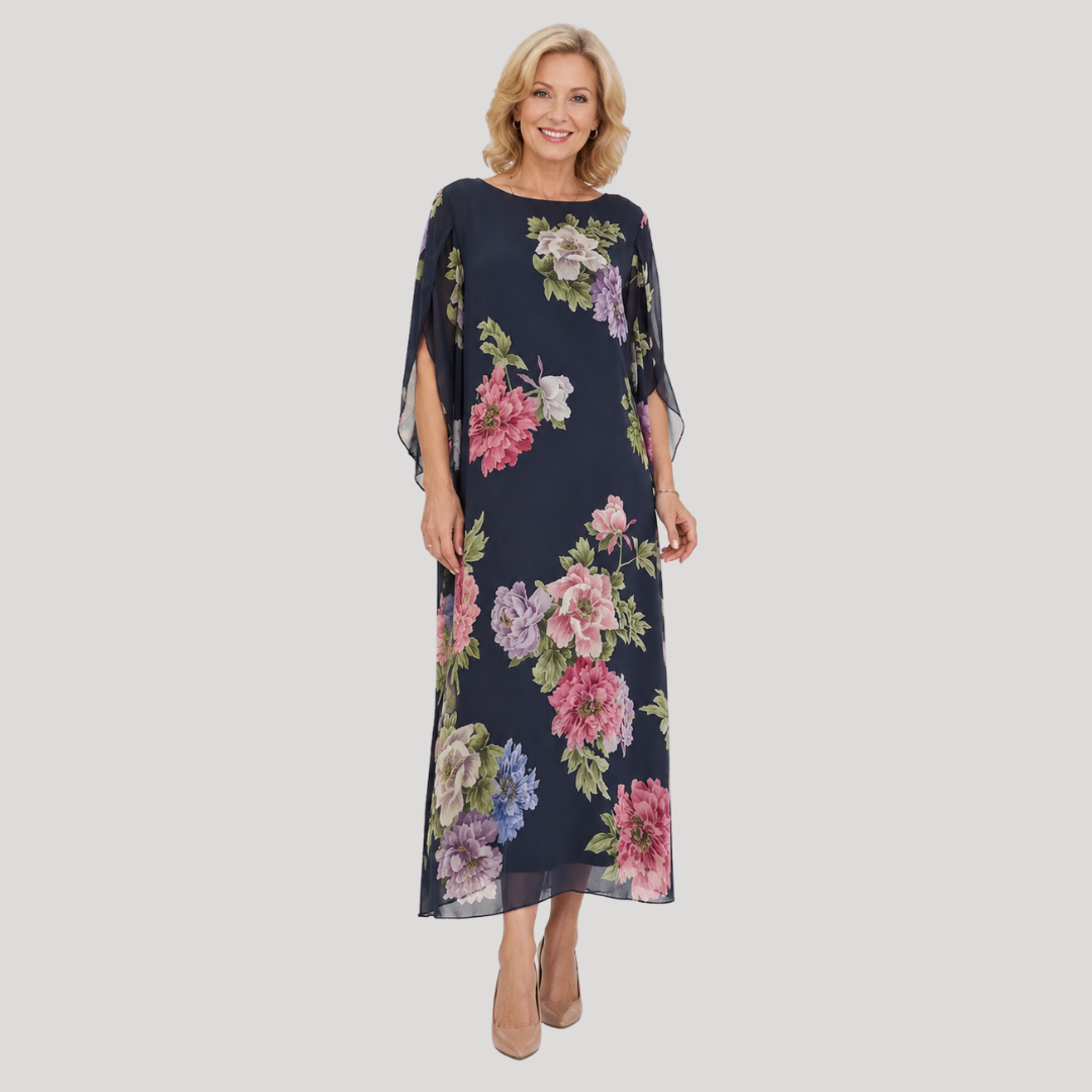 Elowen | Abito Maxi Midnight Bloom