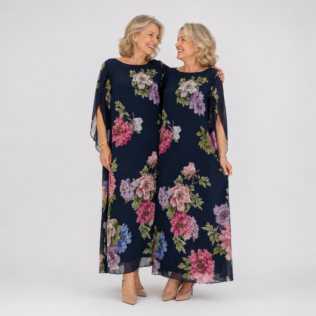 Elowen | Abito Maxi Midnight Bloom