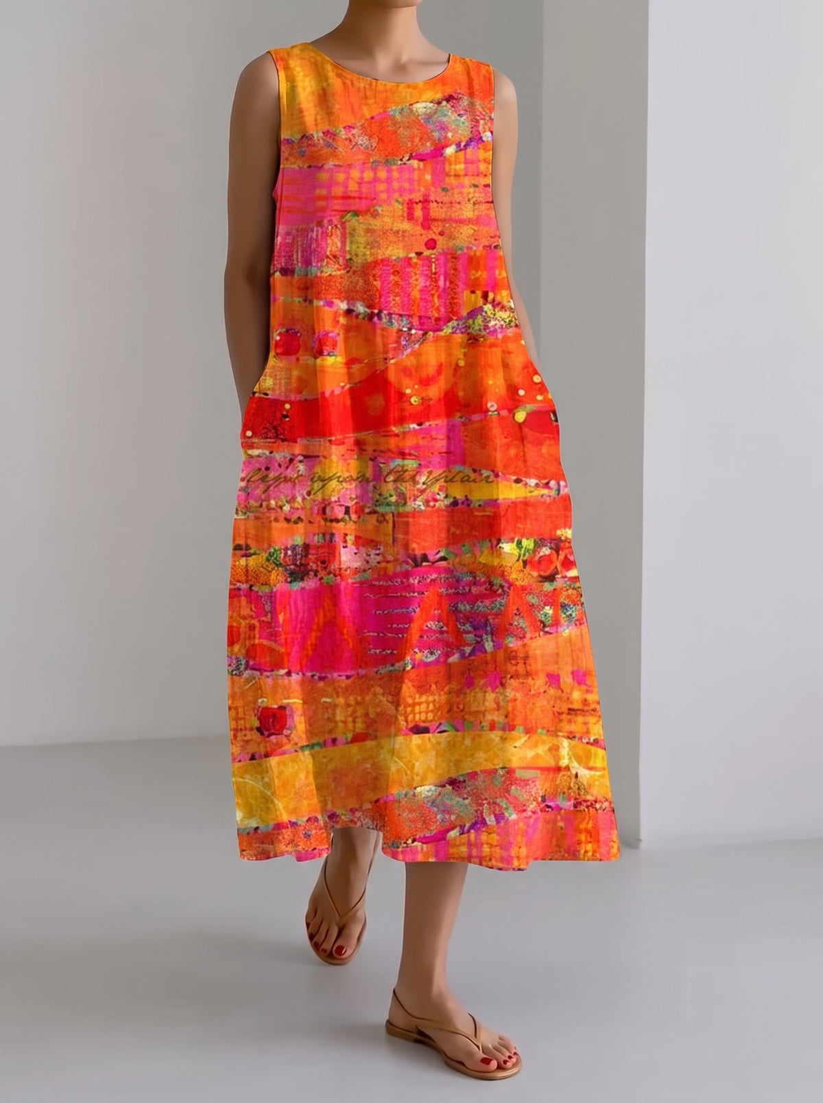 Gaia | Abito Midi Sunset